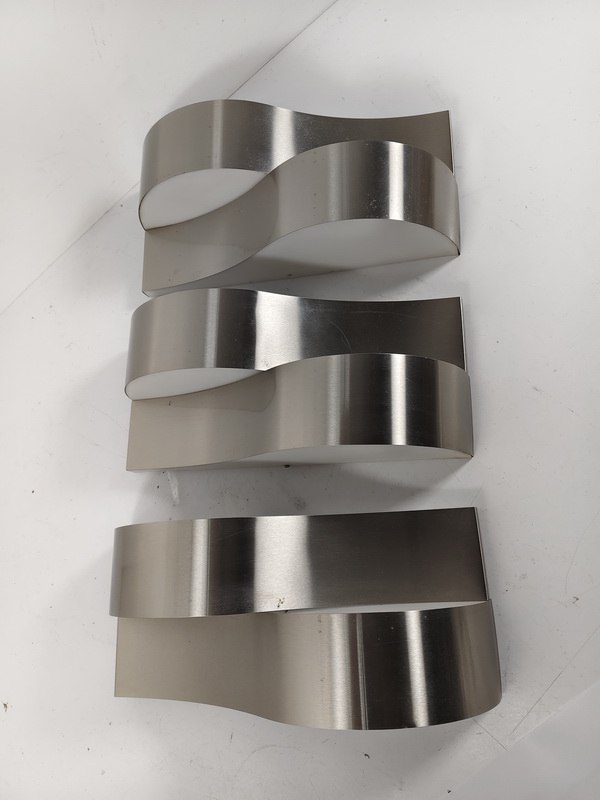 aplique pared inox metacrilato e14 14x32.5x14 3u